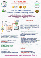 One day Workshop on Gas ChromatographyFlame Ionization Detector & Thermal Conductivity Detector (GC- FID/TCD) 2024 Workshop Poster